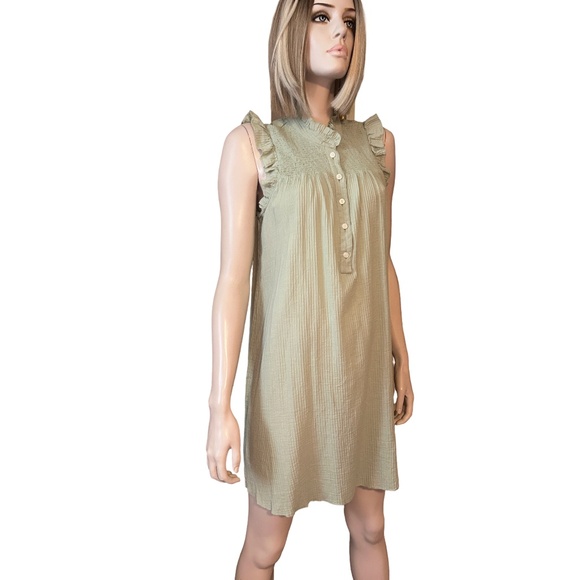 J. Crew Re-Imagined Earth Friendly Cotton Lightweight Cotton Ruffle Details - Picture 3 of 16